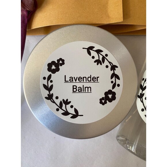 Organic Lavender Spa Gift Set, Relaxation Box for Her, Lavender Bath & Body Gift - Picture 8 of 10